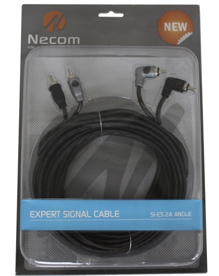 Necom SI-E5.2ANGLE 5.2M Double Shielded RCA Kabel