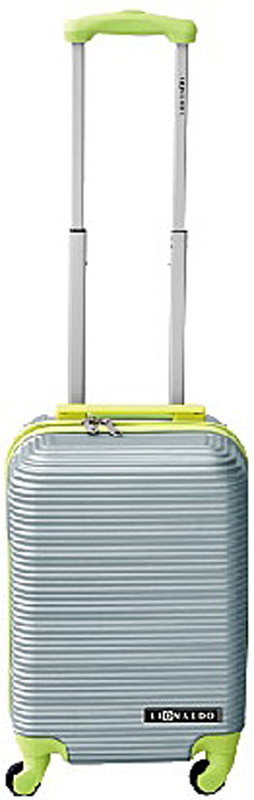Leonardo Handbagage koffer duo-tone zilver / groen