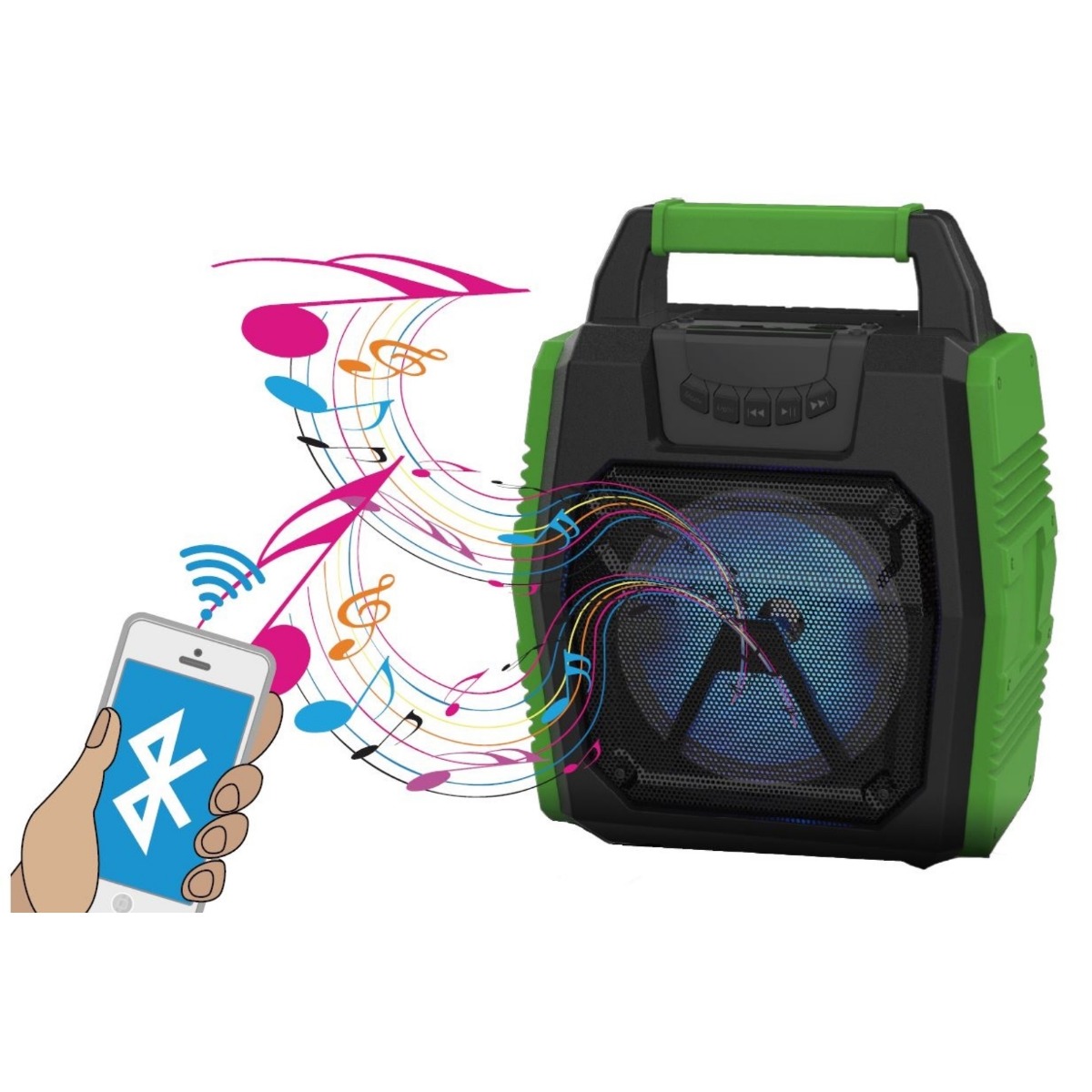 Bluetooth box met verlichting en grandioos geluid