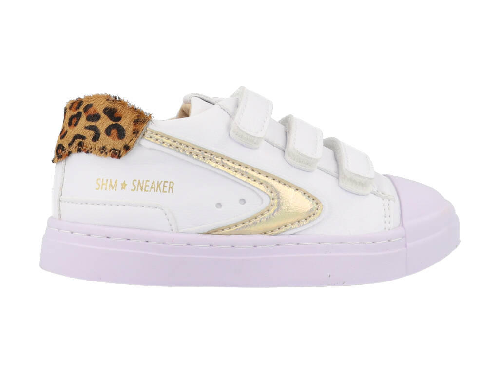 Shoesme Sneakers SH22S016-A Wit / Goud-26 maat 26